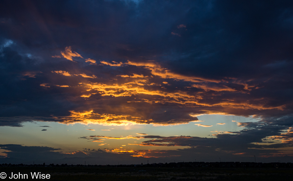 Sunset in Denver, Colorado