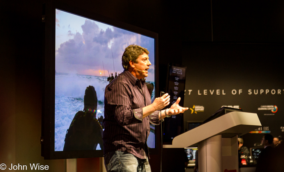 Cinematographer Shane Hurlbut at NAB in Las Vegas, Nevada