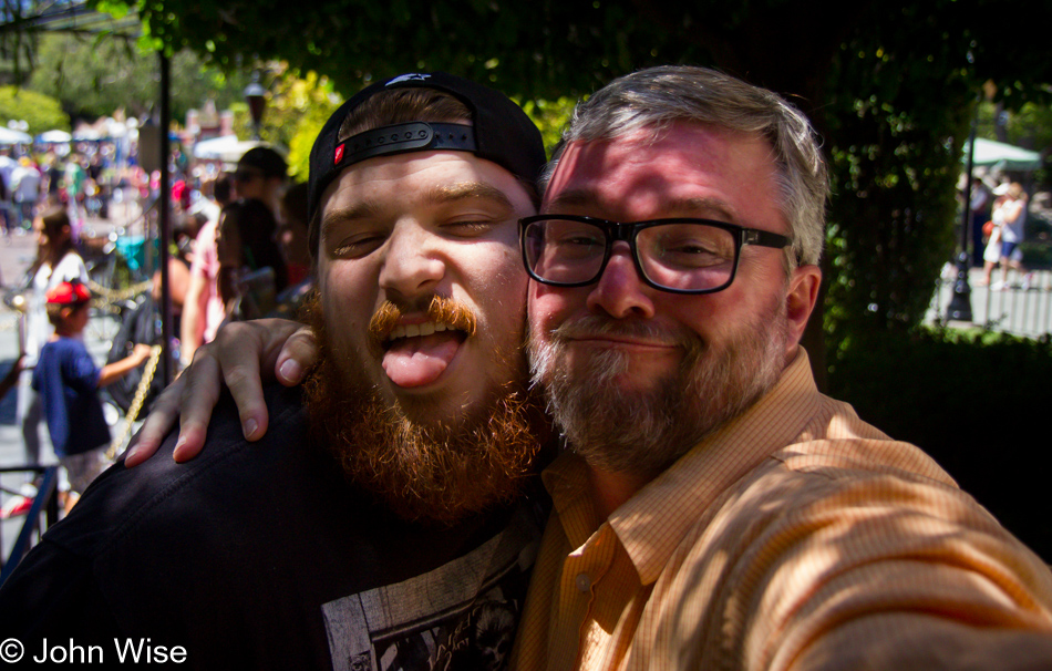 Brinn Aaron and John Wise at Disneyland in Los Angeles, California