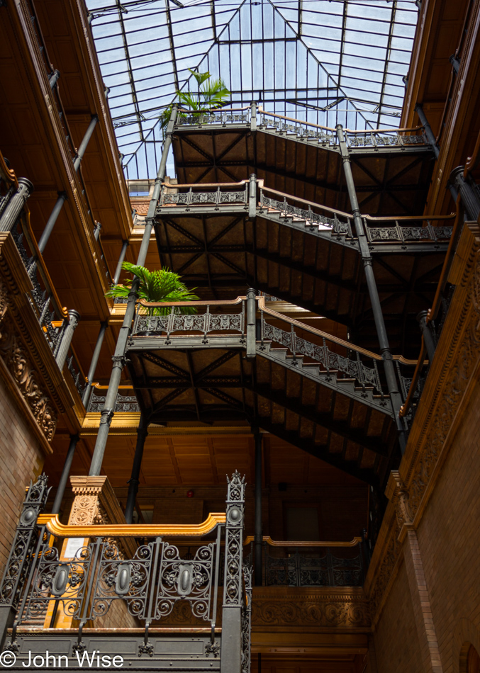 Bradbury Building in Los Angeles, California