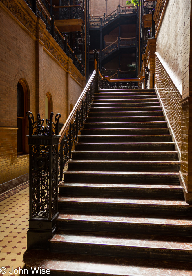 Bradbury Building in Los Angeles, California