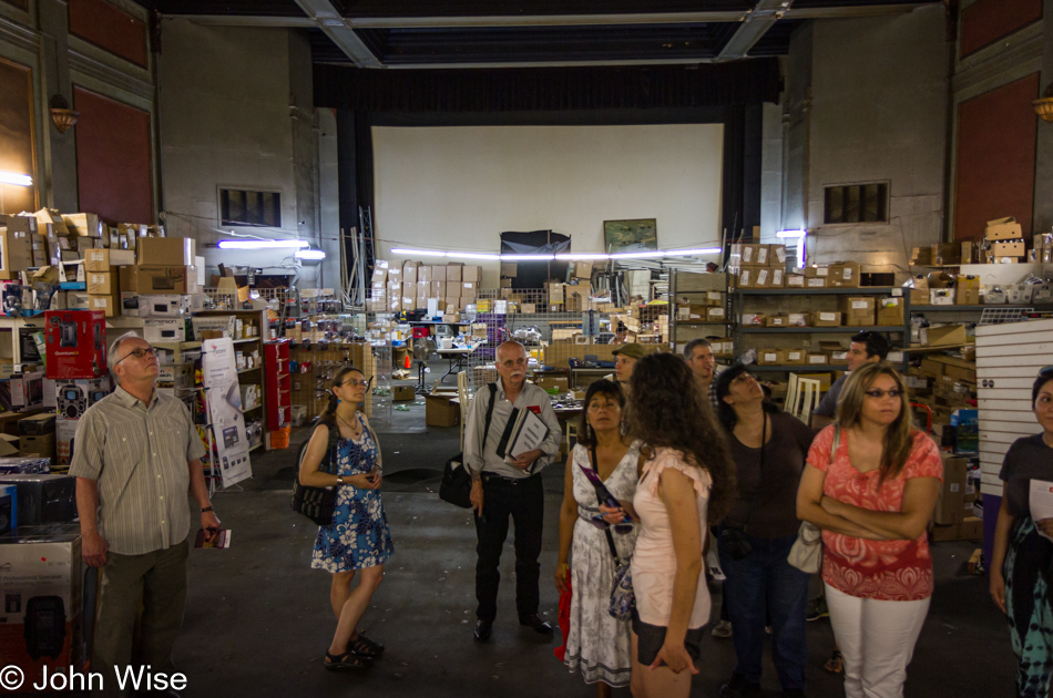 Inside the old Roxie Theater in Downtown Los Angeles, California