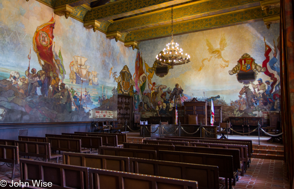 Courthouse in Santa Barbara, California