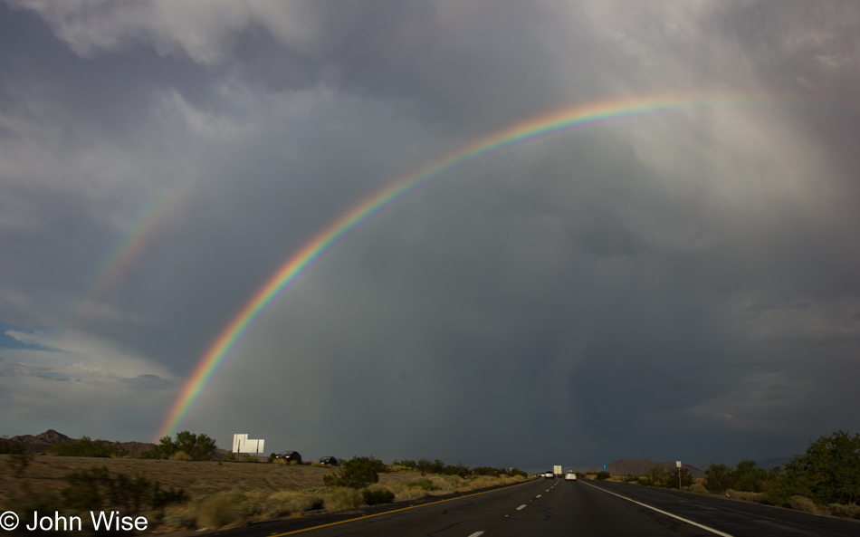 Rainbows over the California Desert