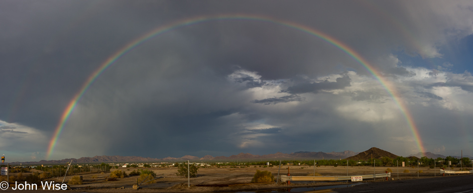 Rainbows over the California Desert