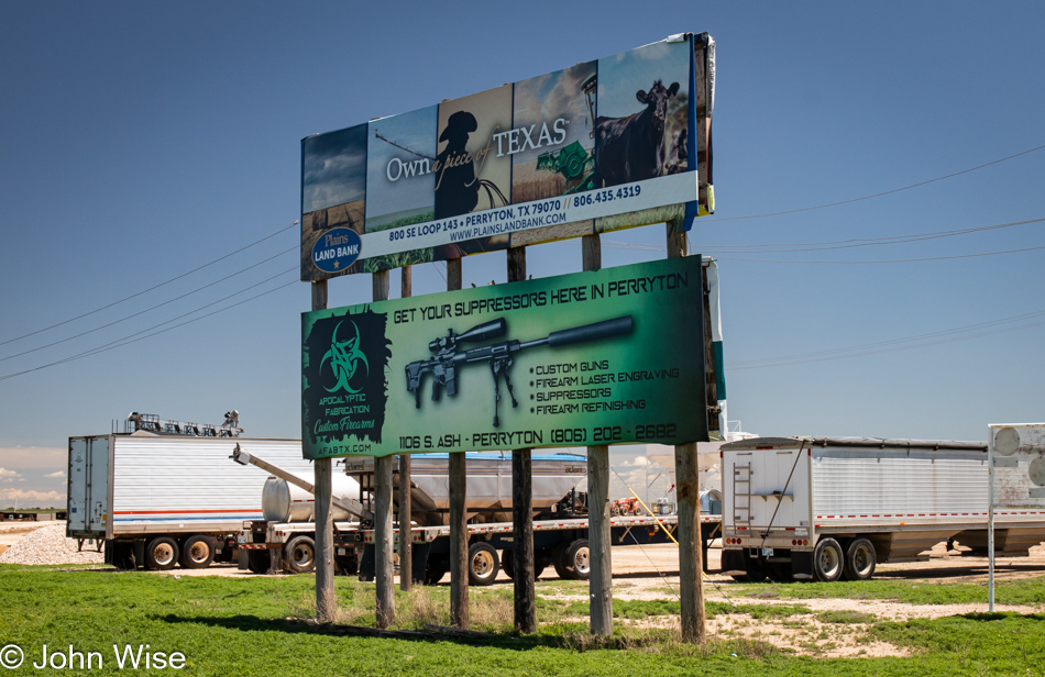 On U.S. Route 83 in Perryton, Texas