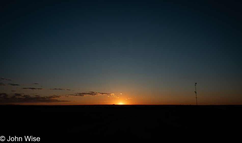 Sunrise in Santa Rosa, New Mexico
