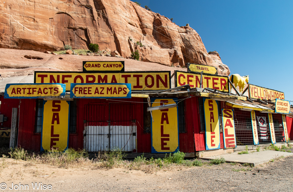 Native American Curio Shop on Interstate 40 at the New Mexico and Arizona State Line