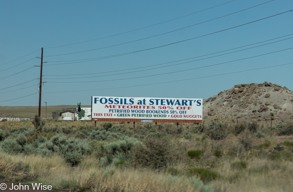 Native American Billboards along Interstate 40 in Arizona