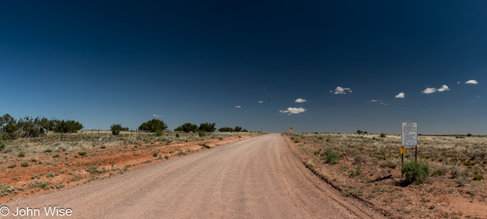 Off Arizona Route 377 south of Holbrook, Arizona