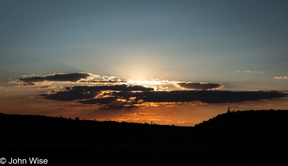 Sunset in western New Mexico