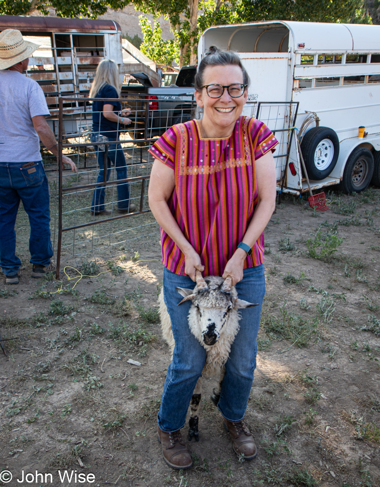 Caroline Wise at the Sheep is Life Celebration in Window Rock, Arizona