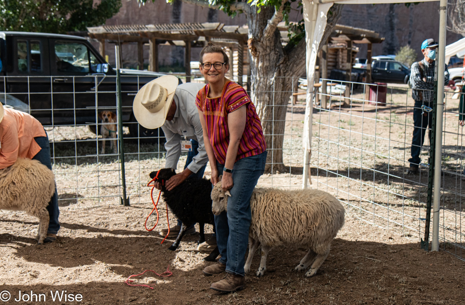 Caroline Wise at the Sheep is Life Celebration in Window Rock, Arizona