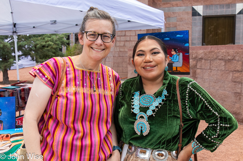 Caroline Wise and Naiomi Glasses at the Sheep is Life Celebration in Window Rock, Arizona