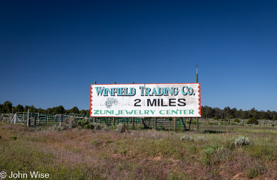 Winfield Trading Post on Route 602 south of Gallup, New Mexico