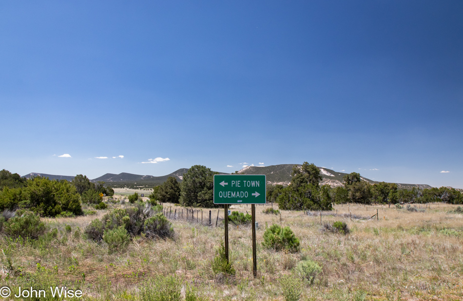 NM-36 branching to Route 603 near Quemado and Pie Town, New Mexico