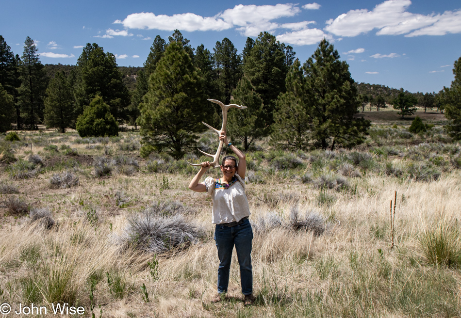 Caroline Wise in eastern New Mexico on Route 32