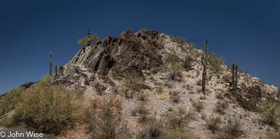 Indian Route 34 on the Tohono O'odham Nation in Arizona