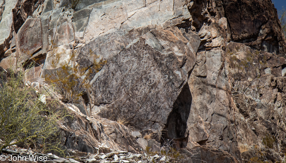 Petroglyphs off Indian Route 34 on the Tohono O'odham Nation in Arizona