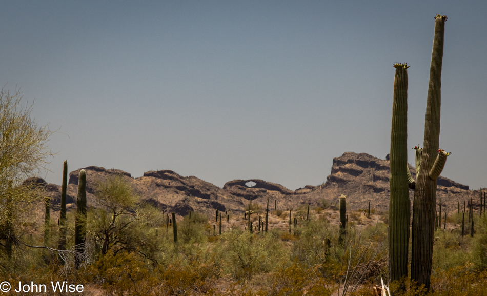A natural arch near Ventana, Arizona on the Tohono O'odham Nation