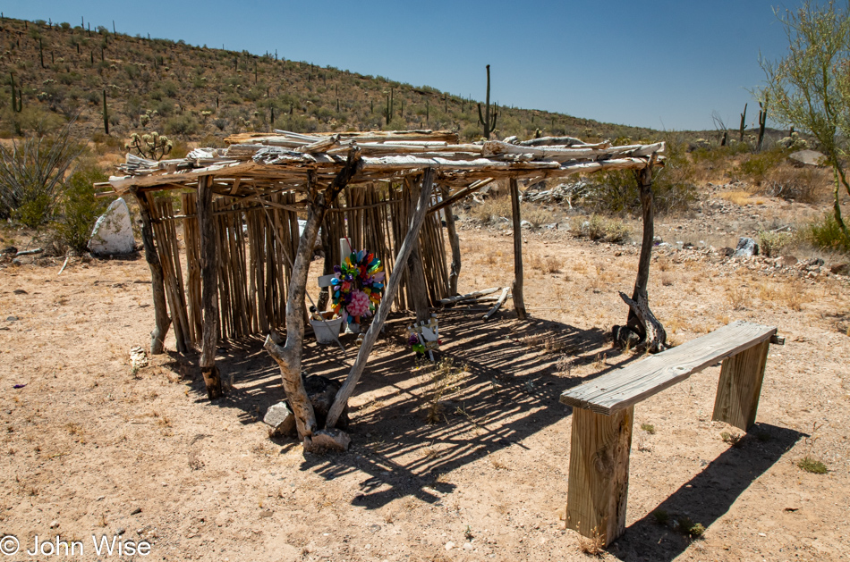 Watto Style Shrine on Indian Route 34 on the Tohono O'odham Nation in Arizona