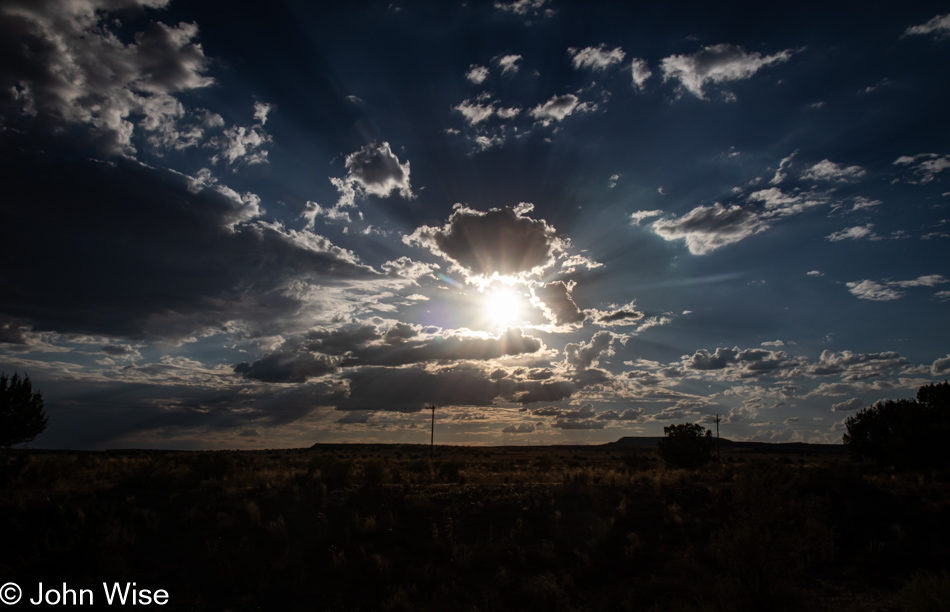 Late afternoon somewhere near Albuquerque, New Mexico