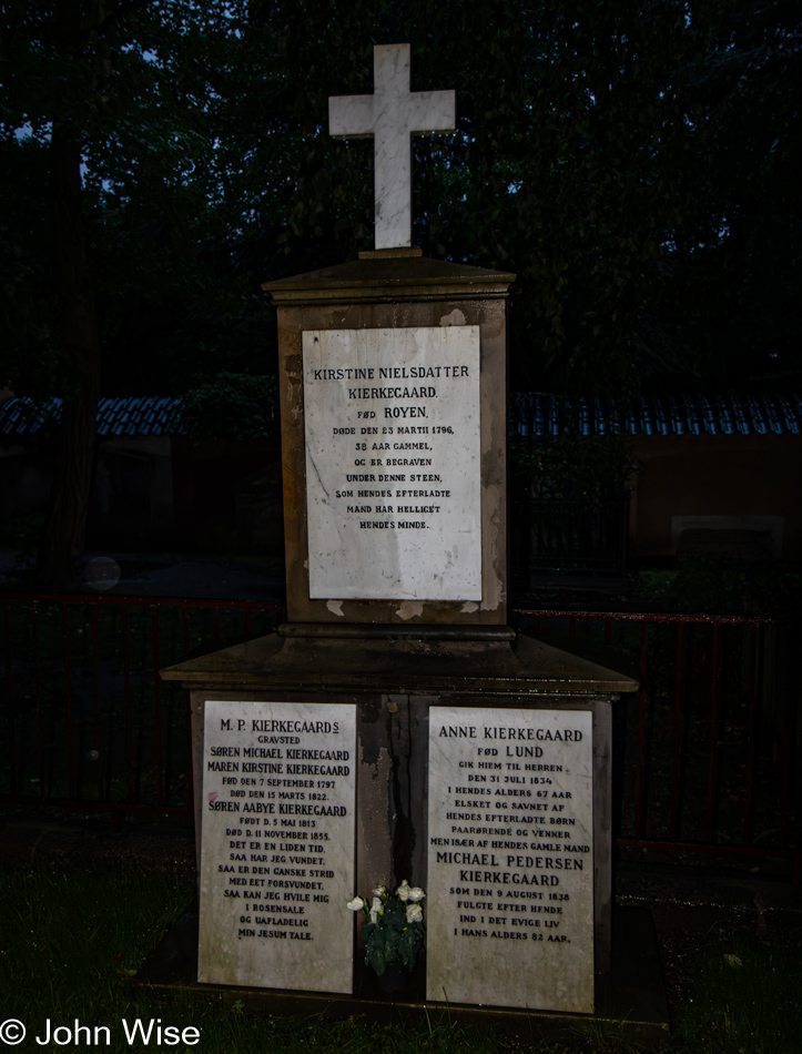 Soren Kierkegaard Grave in Copenhagen, Denmark