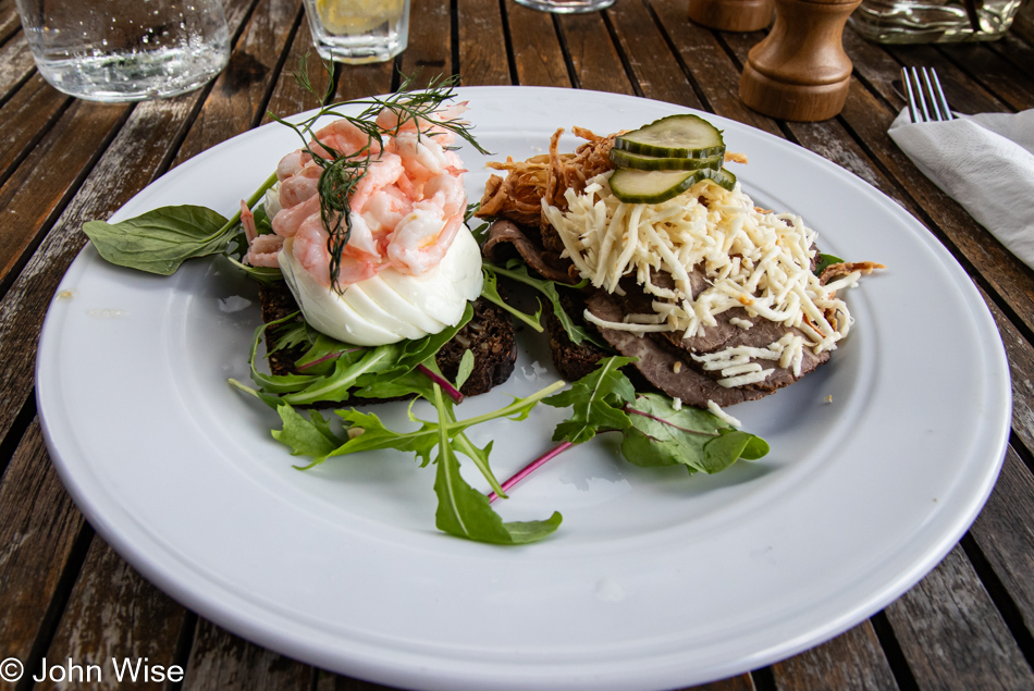 Smørrebrød at Pipers Hus in Roskilde, Denmark