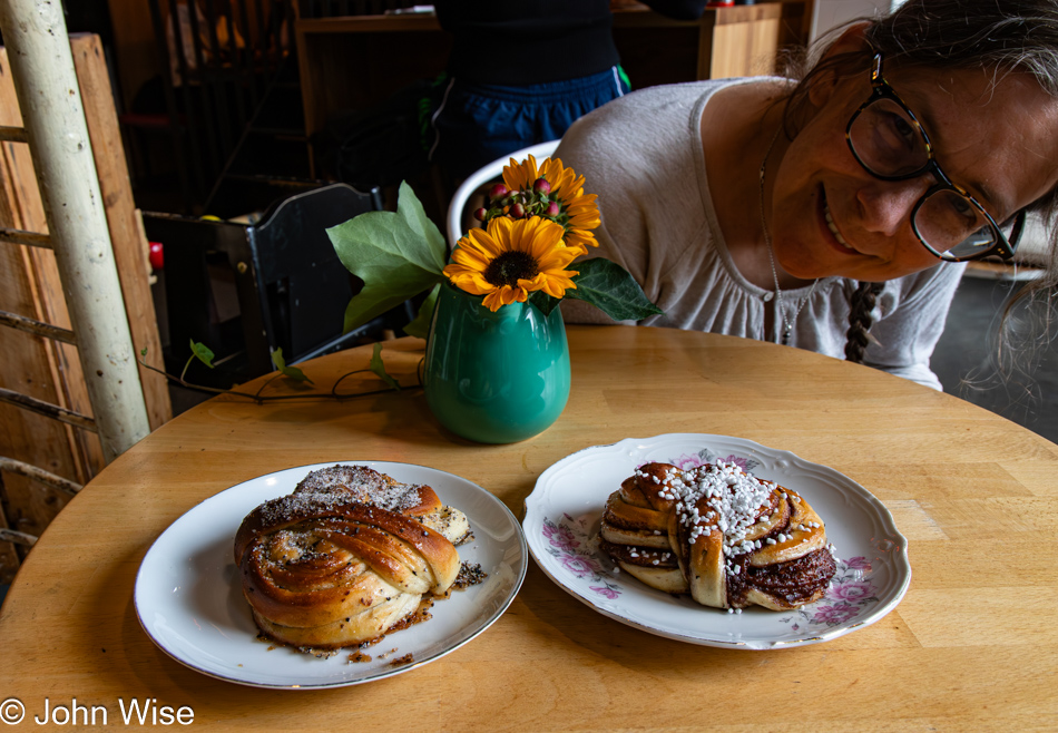 Caroline Wise and Fika at the Malmö Saluhall in Malmö, Sweden