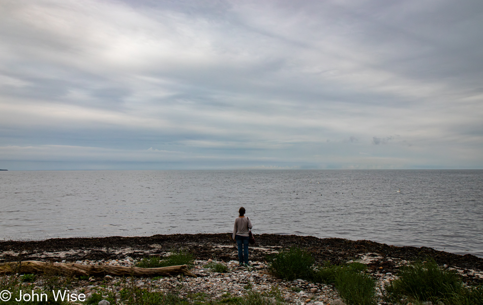 Caroline Wise at Engelska bryggan (English Jetty) in Ystad, Sweden