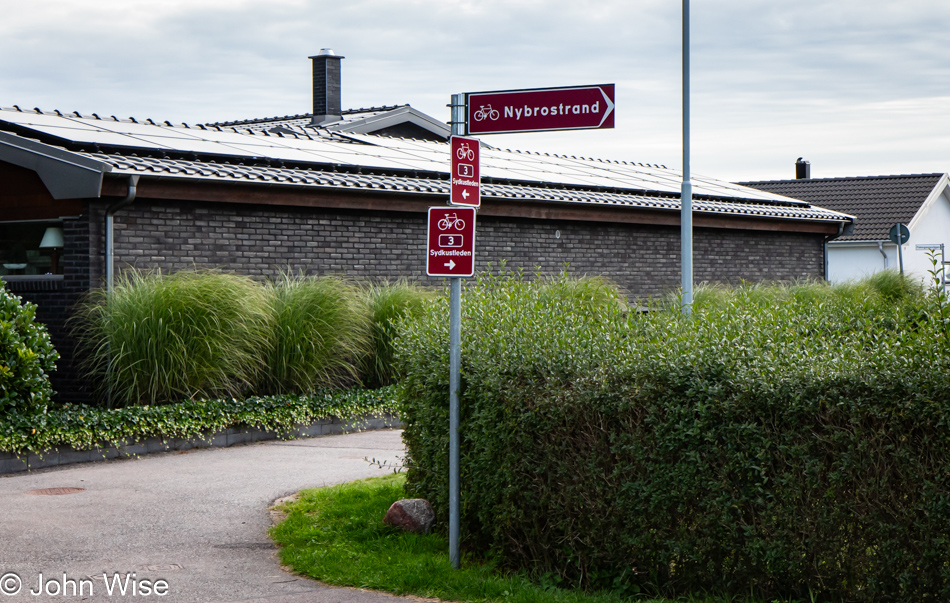 Riding down the southern coast of Sweden east of Ystad