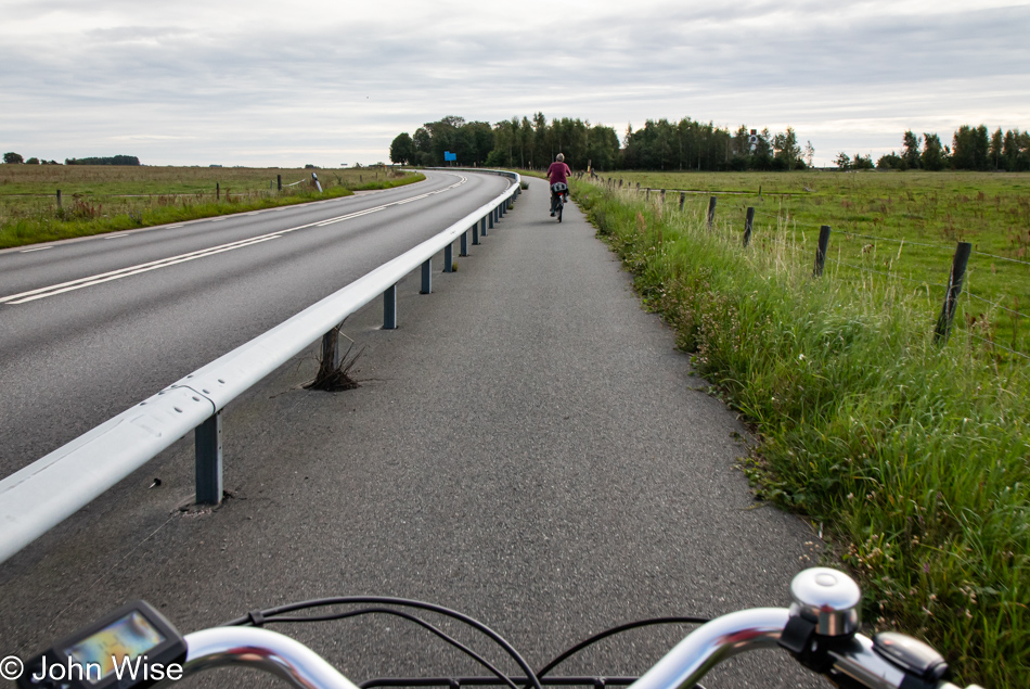 Riding down the southern coast of Sweden east of Ystad