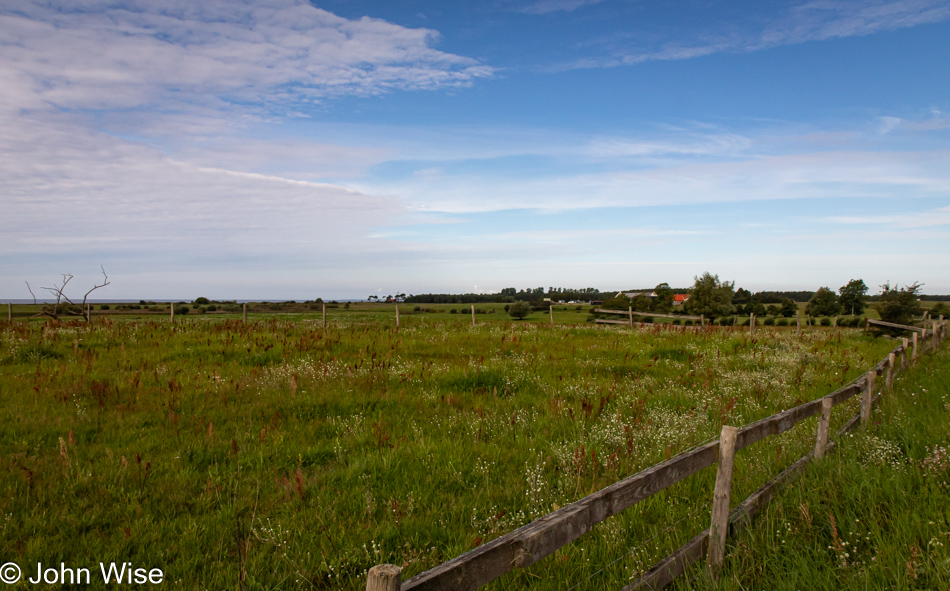 Riding down the southern coast of Sweden east of Ystad