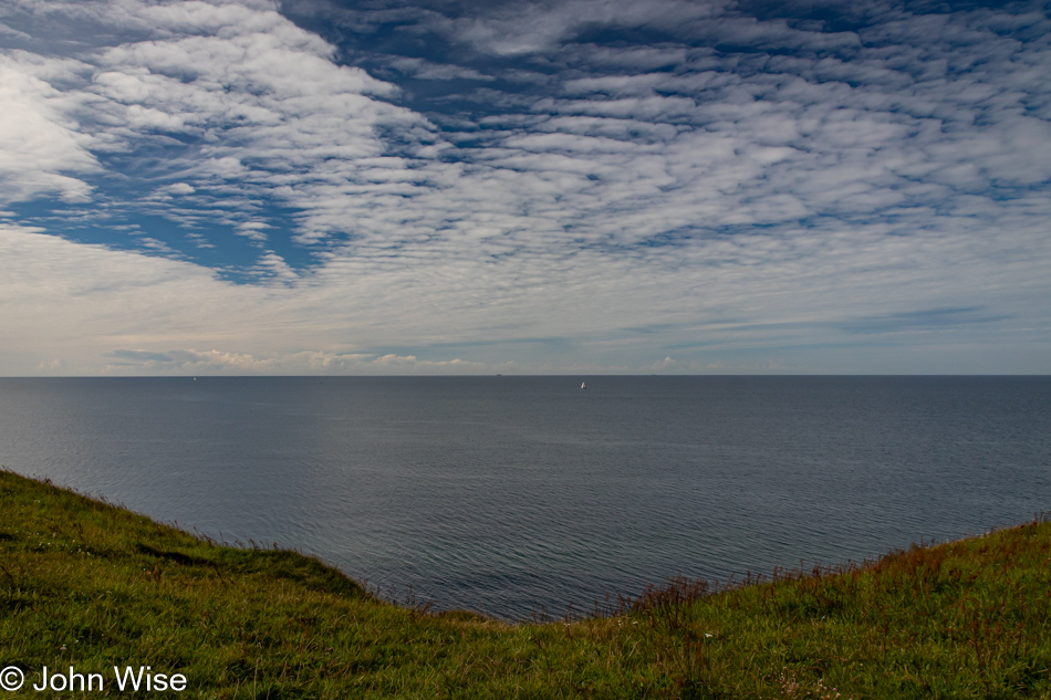 Baltic Sea seen from Ales Stenar (Ale's Stones) in Kåseberga, Sweden