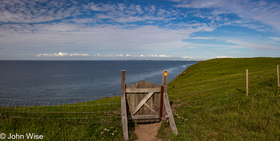 Baltic Sea seen from Ales Stenar (Ale's Stones) in Kåseberga, Sweden