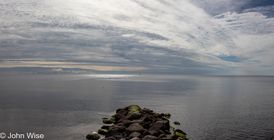 Baltic Sea as seen from the harbor at Kåseberga, Sweden