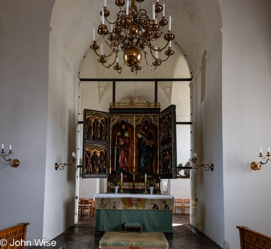 Valleberga Church in Valleberga, Sweden