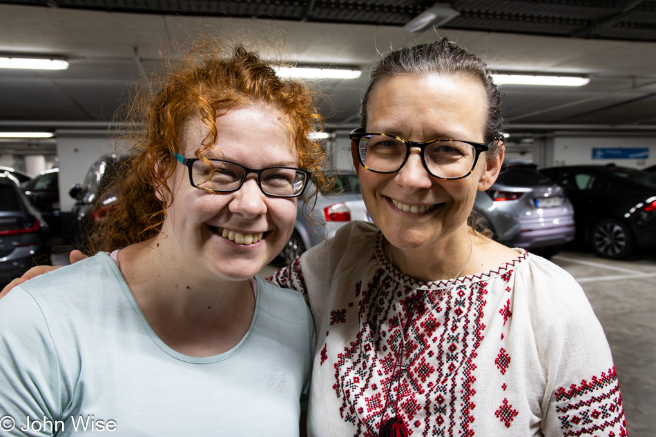 Katharina Engelhardt and Caroline Wise in Frankfurt, Germany