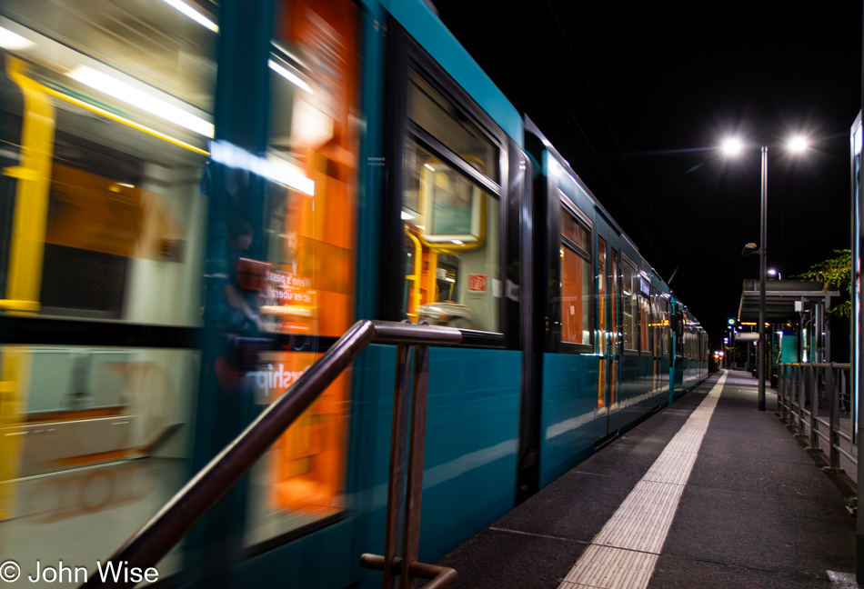 Zeilweg tram stop in Heddernheim, Germany