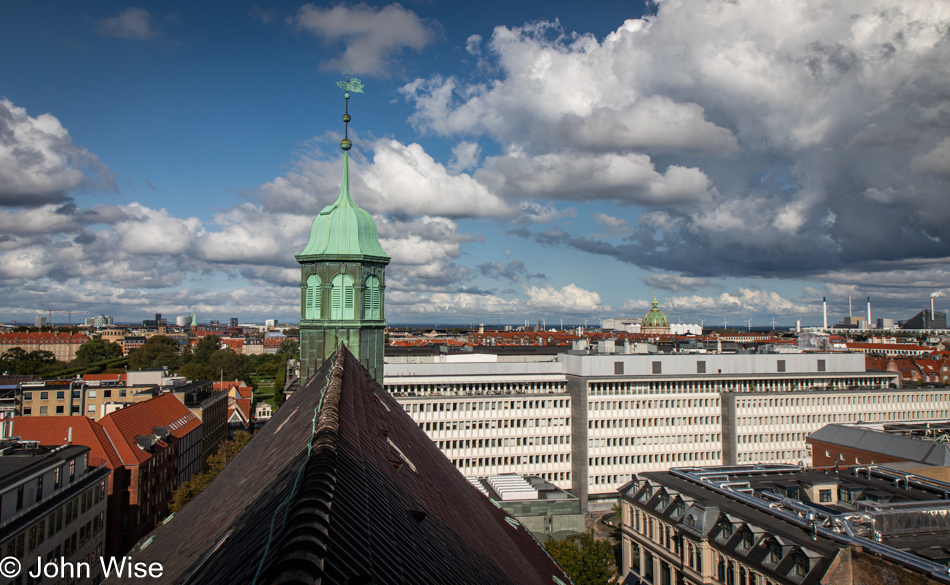 View from The Round Tower in Copenhagen, Denmark