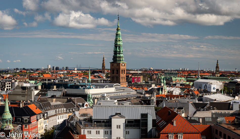 View from The Round Tower in Copenhagen, Denmark