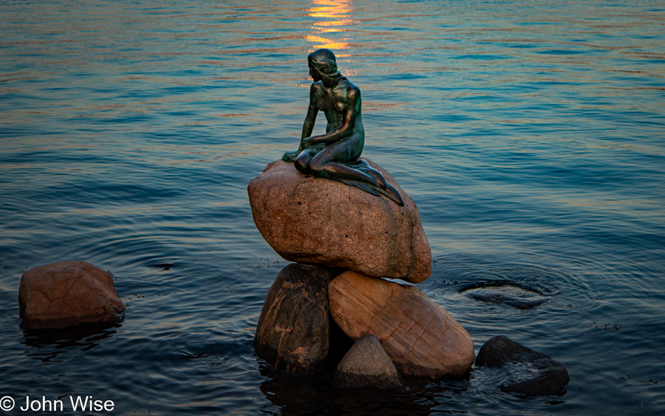 The Little Mermaid in Copenhagen, Denmark
