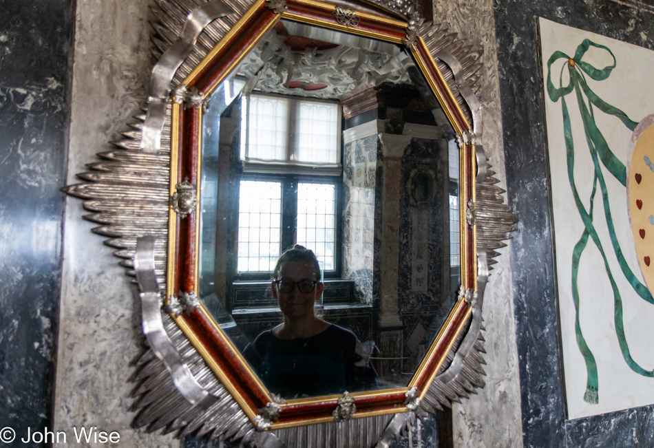 Caroline Wise at Rosenborg Castle in Copenhagen, Denmark