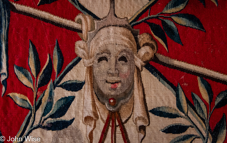 Tapestry at Rosenborg Castle in Copenhagen, Denmark