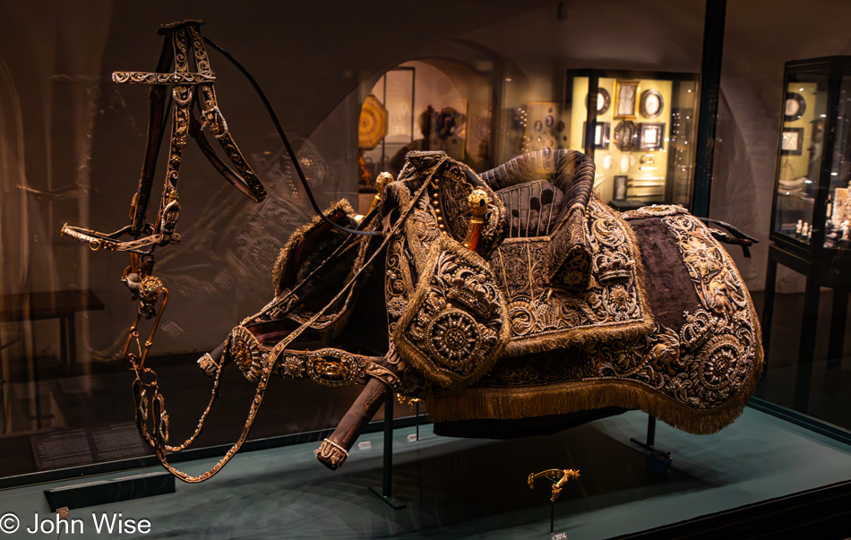 Riding trappings at Rosenborg Castle in Copenhagen, Denmark