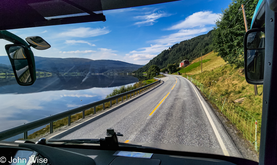 Nærøydalselvi River on the road to Bergen, Norway