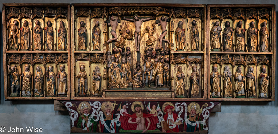 Altarpiece at the Swedish History Museum in Stockholm, Sweden