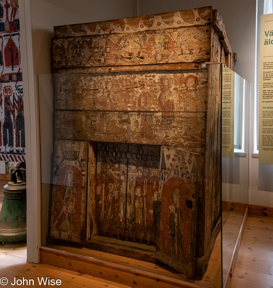 World's oldest organ at the Swedish History Museum in Stockholm, Sweden