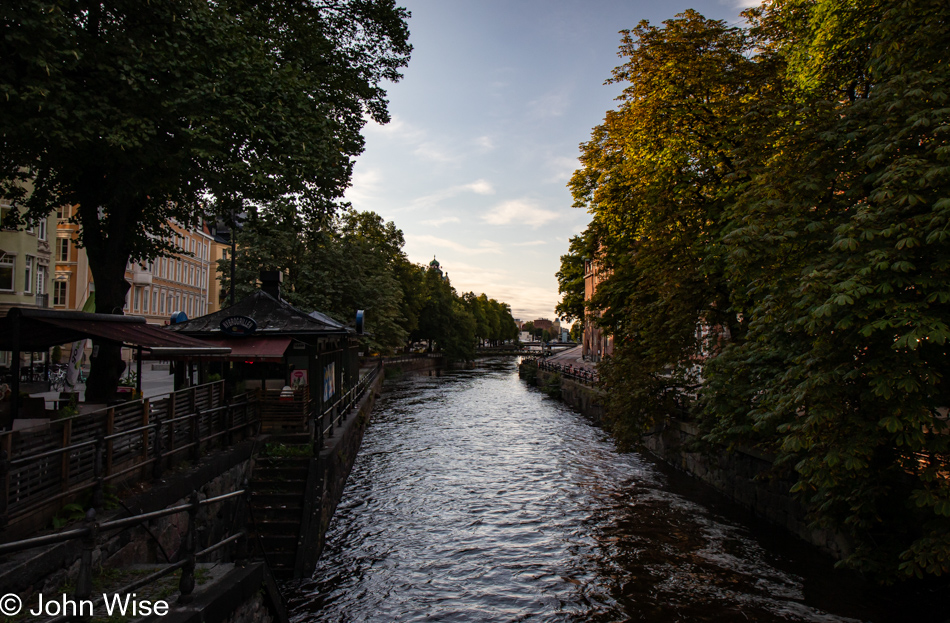 The Fyrisån River in Uppsala, Sweden
