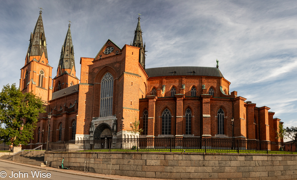 Uppsala Cathedral in Uppsala, Sweden